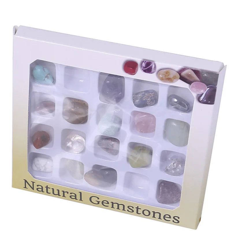20PCS natürliche Kristall Erz, Probe Mineralsteine gemischt, Edelsteine Home Decor Lehre Materialien RAW Mineral
