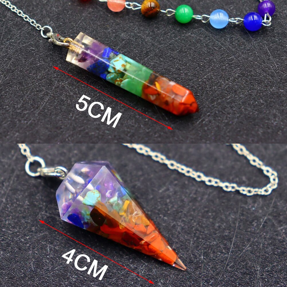 FARBENFROHER KRISTALLPENDEL 4 x 5CM