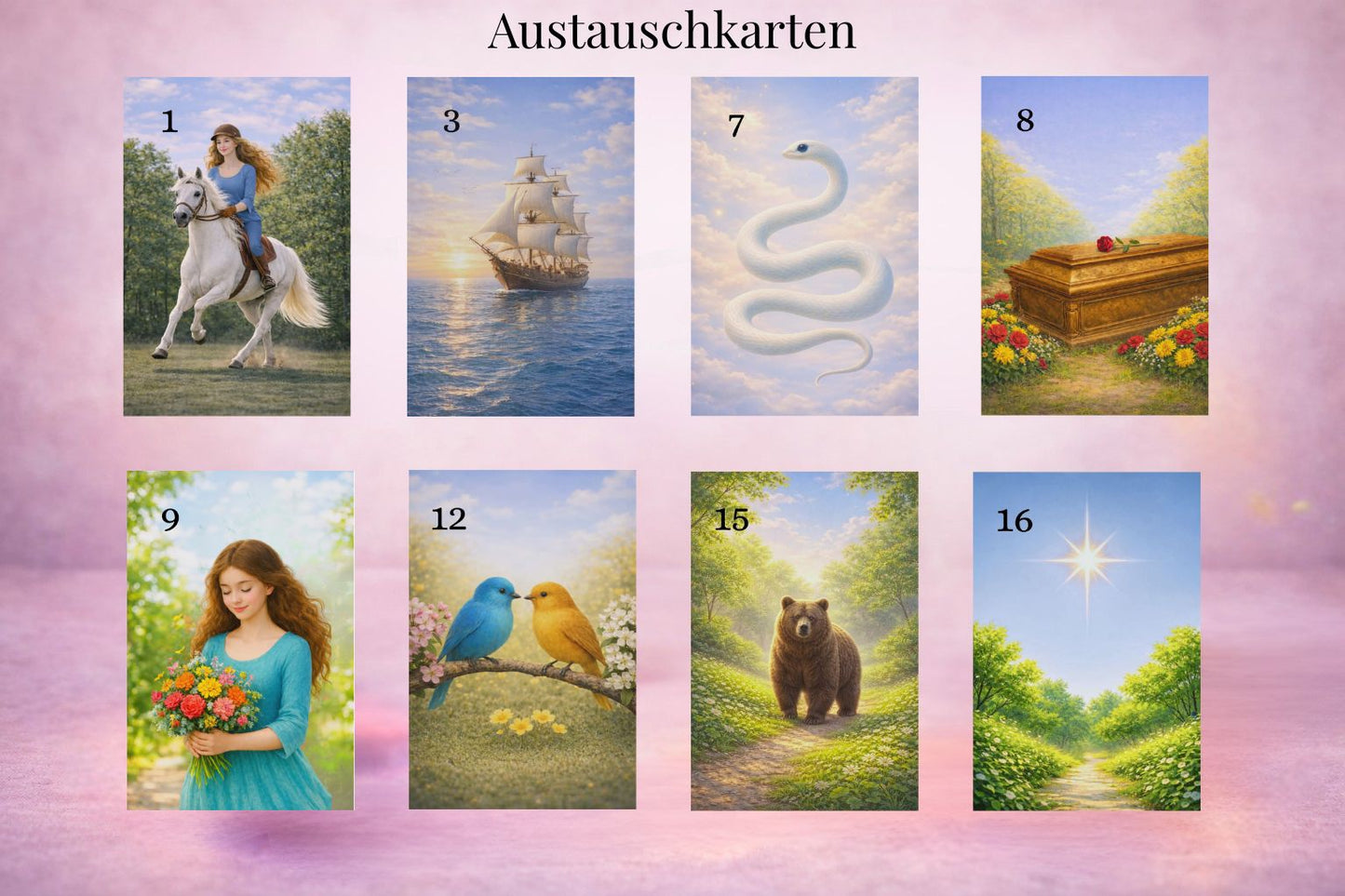 Zauberhaftes Lenormand Kartendeck 56 Karten