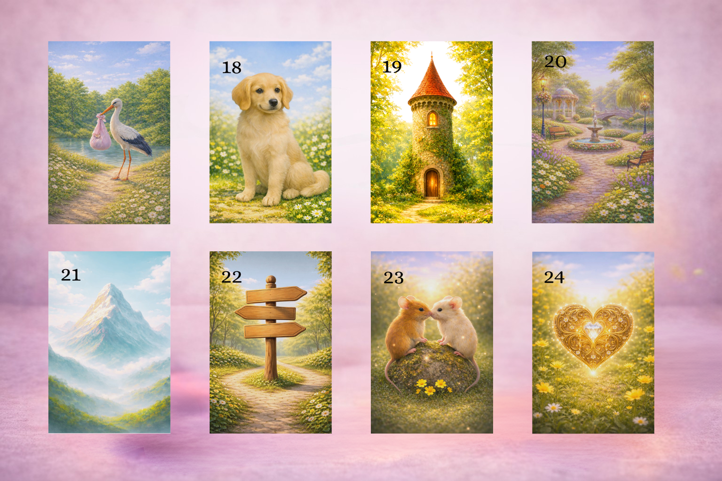 Zauberhaftes Lenormand Kartendeck 56 Karten