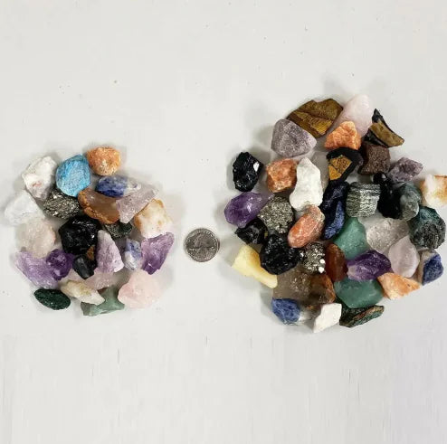 Bunte Rohkristallsteine