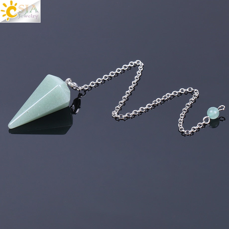 KRISTALLPENDEL ROSENQUARZ AMETHYST AVENTURIN