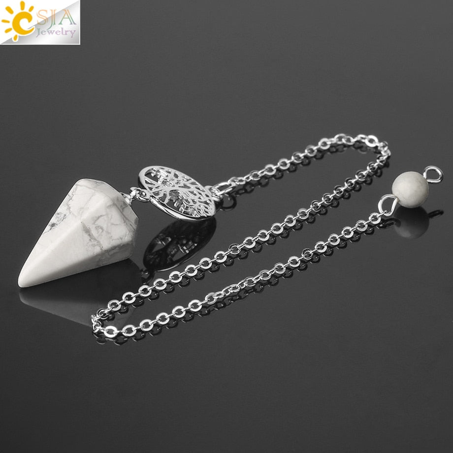 KRISTALLPENDEL JADE ROSENQUARZ AMETHYST