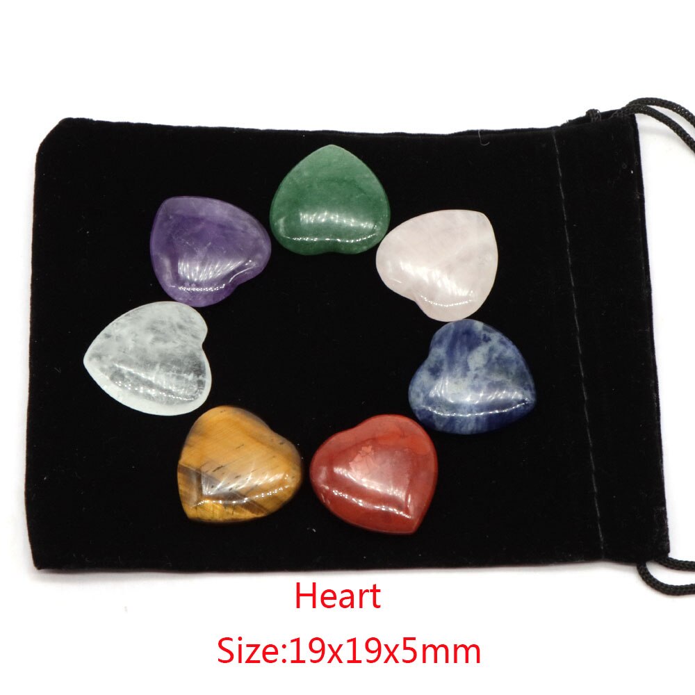 Natursteine 7 Chakra Punkt Reiki Heilung Kristall, Quarz Mineral Ornament Sammlung Home Edelstein Dekoration, Handwerk Dekor Geschenk