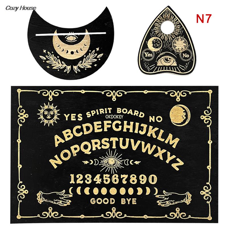 Holz Weissagung Pendel Board graviert Magic Board Ouija Board meta physische Nachricht