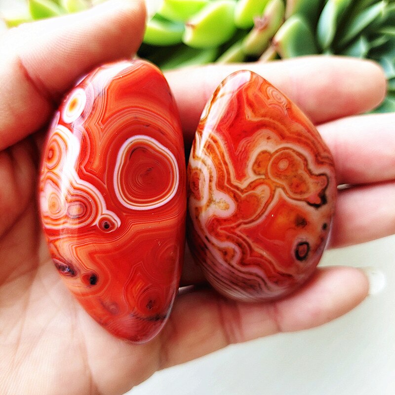 Natural Lace Stone Sardonyx Agate Palm Hand Play Witchcraft Supplies Meditation Spiritual Decor Home Decoration Healing Crystals