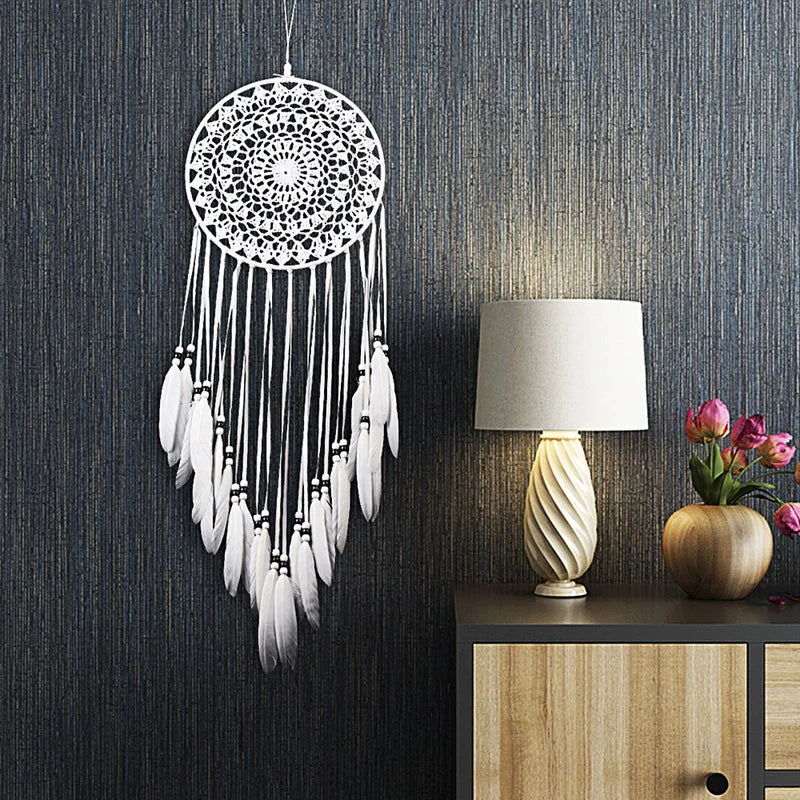 White Dream Catcher Nordic Style