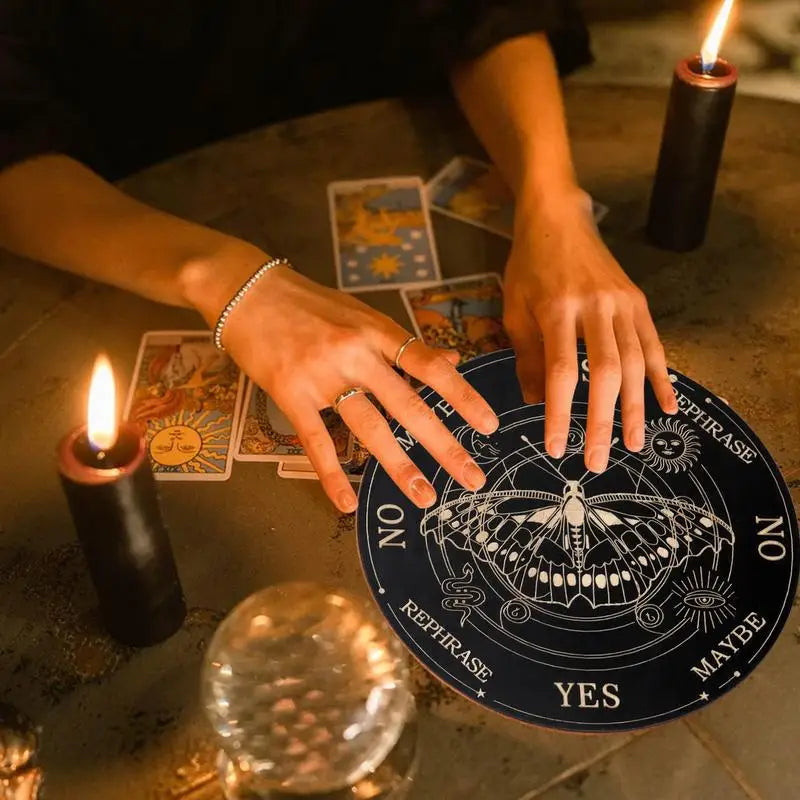 Ouija Bretter Holz, Wahrsagerei Brett, Handwerk liefert Wahrsagerei, Entscheidungshilfe, Pendel. 