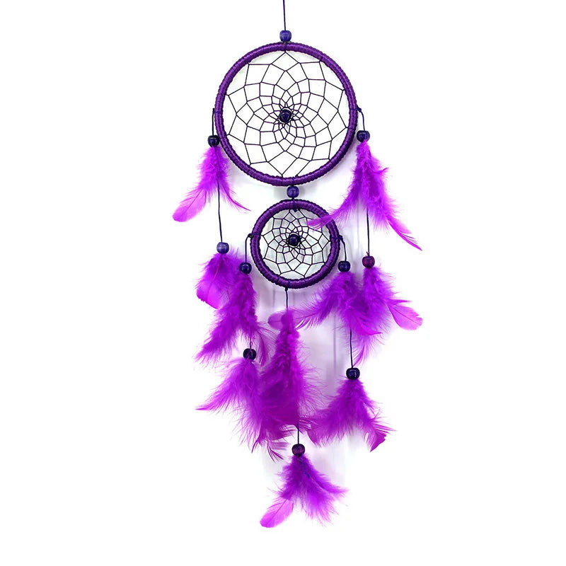 Traumfänger Raumdekor Feder Weberei, die den Traumwinkel Dreamcatcher Windspiele im indischen Stil religiöses Maskottchen