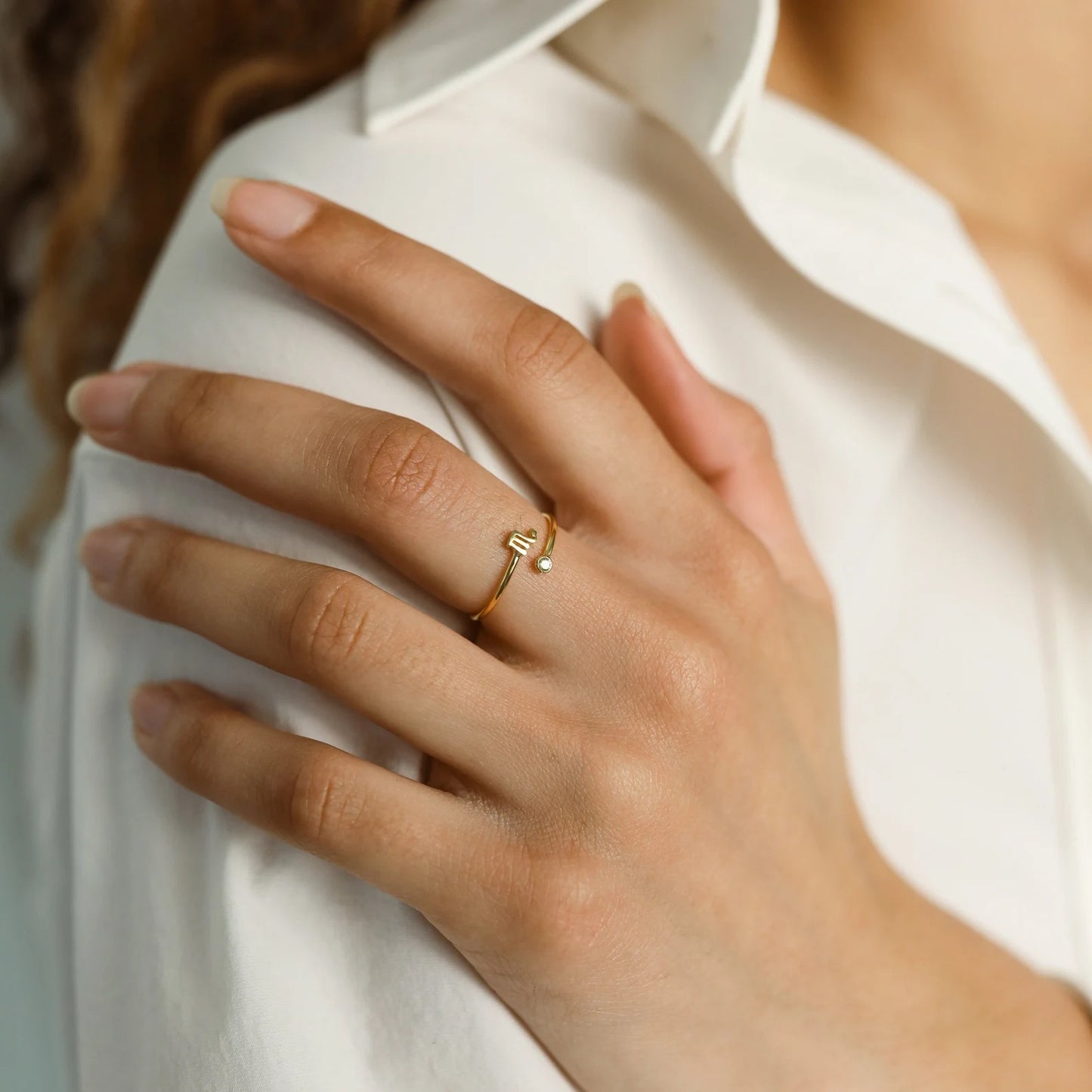 12 Sternzeichen Geburtsstein Ring für Frauen Horoskop Edelstahl 18K Gold