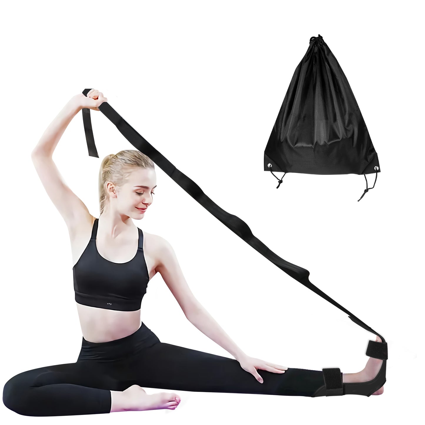 Fascia Stretcher Finally Flexible Again Yoga Strap Belt Trainning And Exercise Stroke Hemiplegia Rehabilitation Leg Stretcher