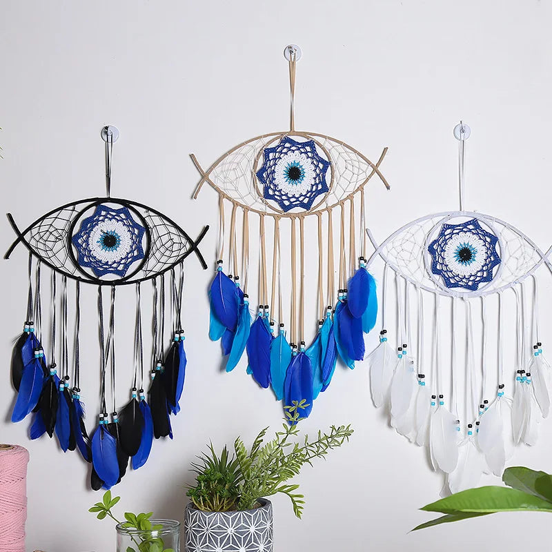 Dream Catcher Wohnkultur Schwarz Dreamcatcher, skandinavisches Dekor, Boho Wand, Hannig Ornament Geschenk