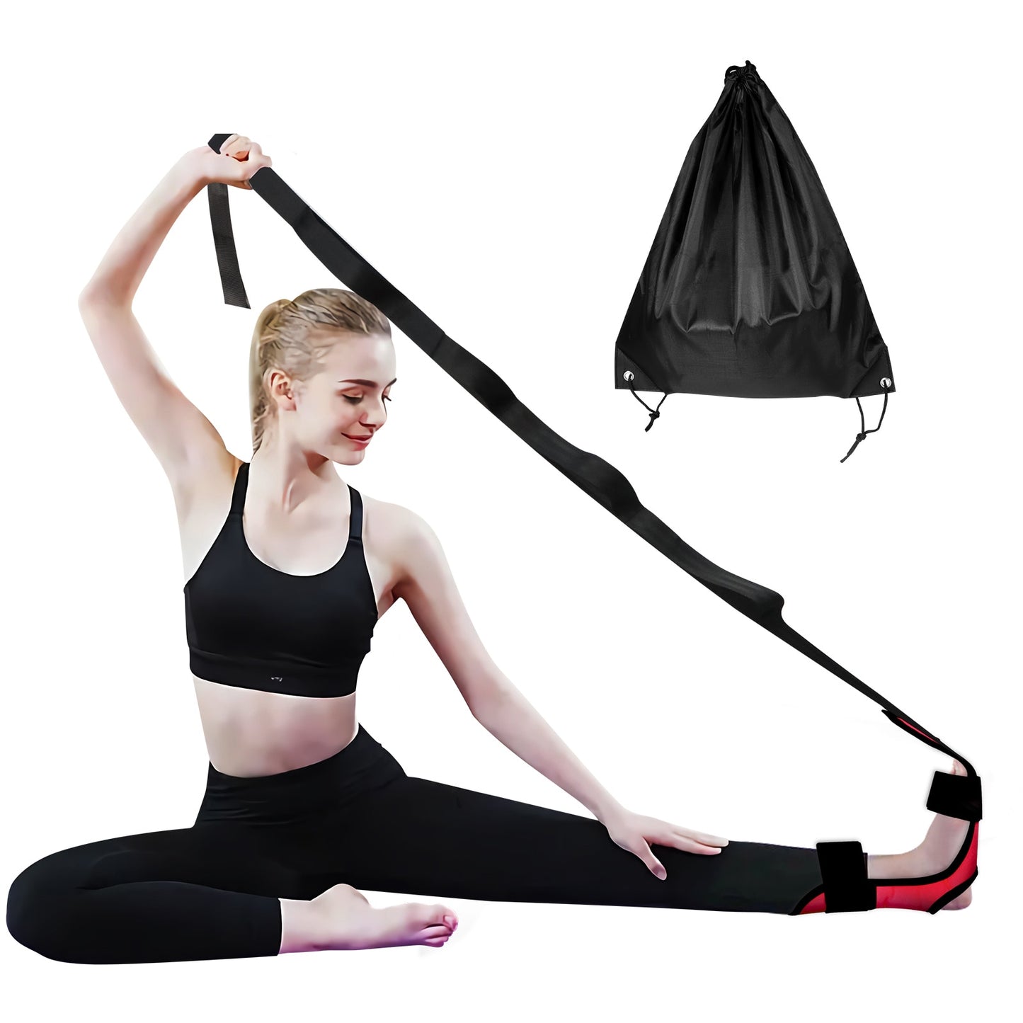 Fascia Stretcher Finally Flexible Again Yoga Strap Belt Trainning And Exercise Stroke Hemiplegia Rehabilitation Leg Stretcher