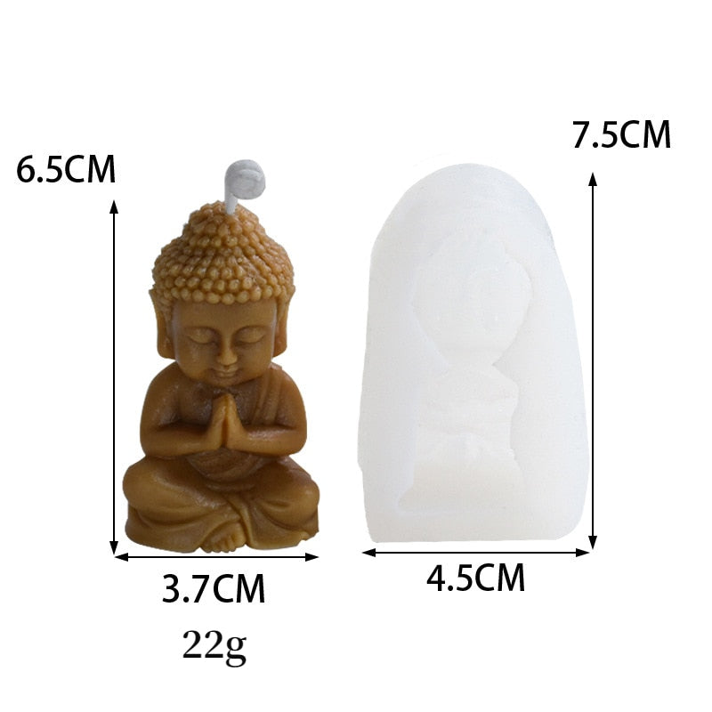 Buddha Kerze Silikonform 3D Buddha