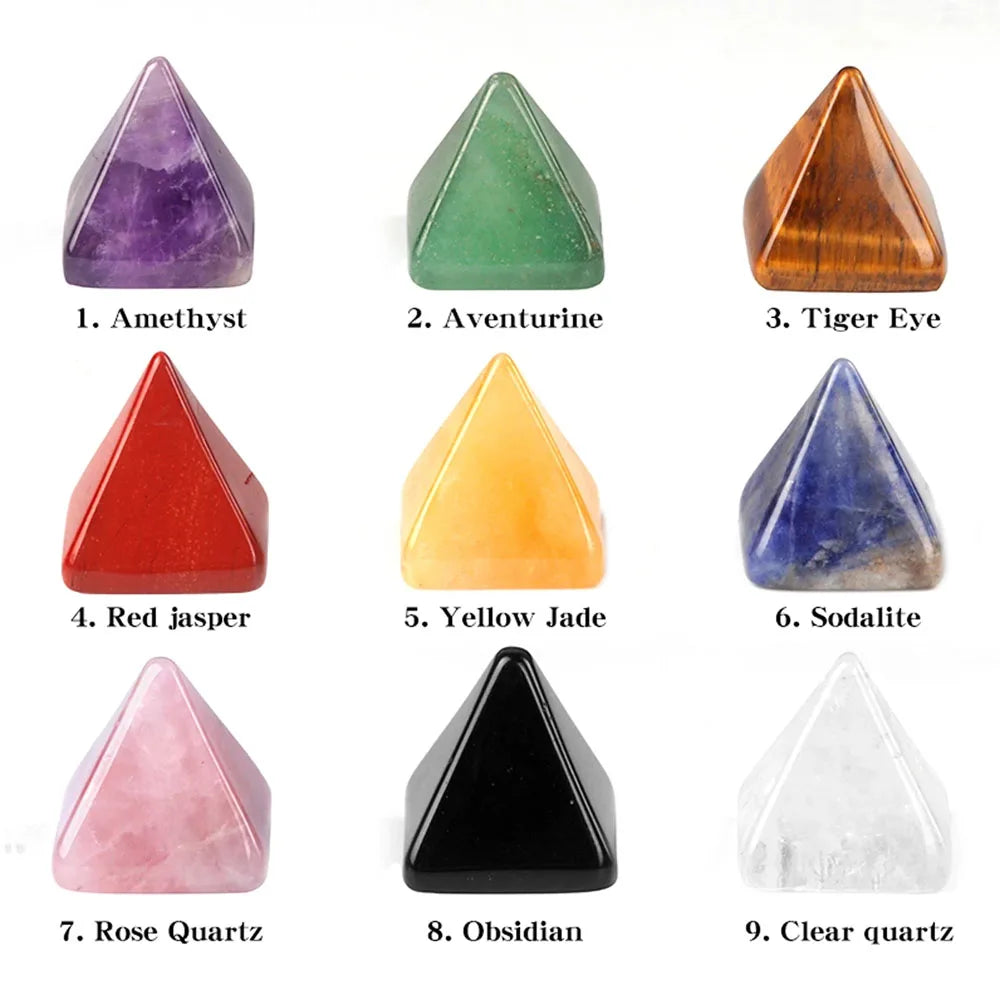 1 Naturstein, Kristall, Reiki, Pendel, Amethyst, Rosenquarz, Perlenpyramide, Energie, Wohnkultur, kleine Ornamente, Schmuck, Zubehör.