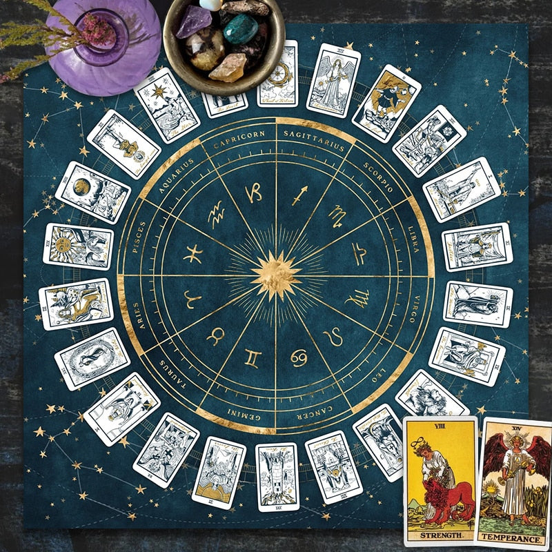 Sternzeichen Astrologie Astrologie Diagramm,Tarot Lesen Tarot Tischdecke