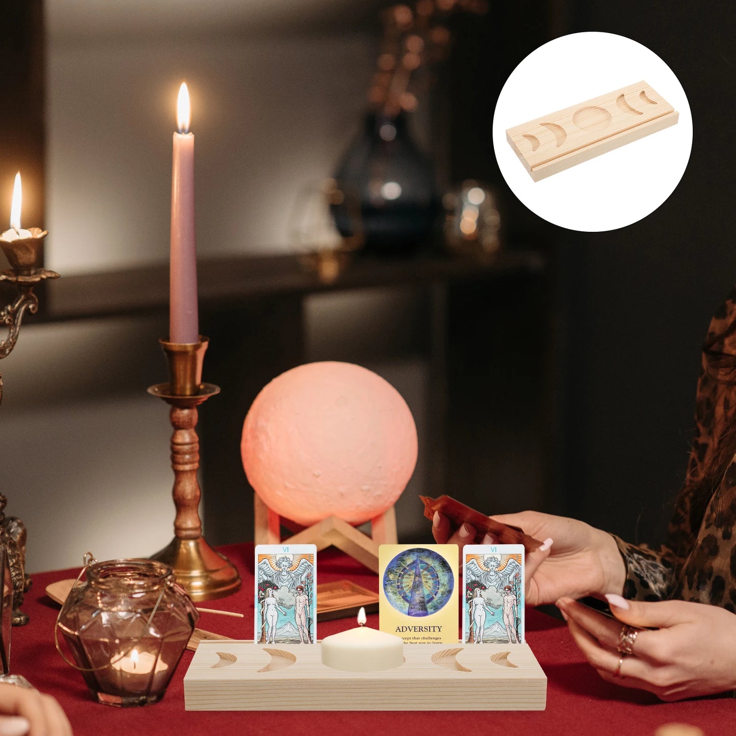 TAROT - KARTENHALTER  (BRAUN)