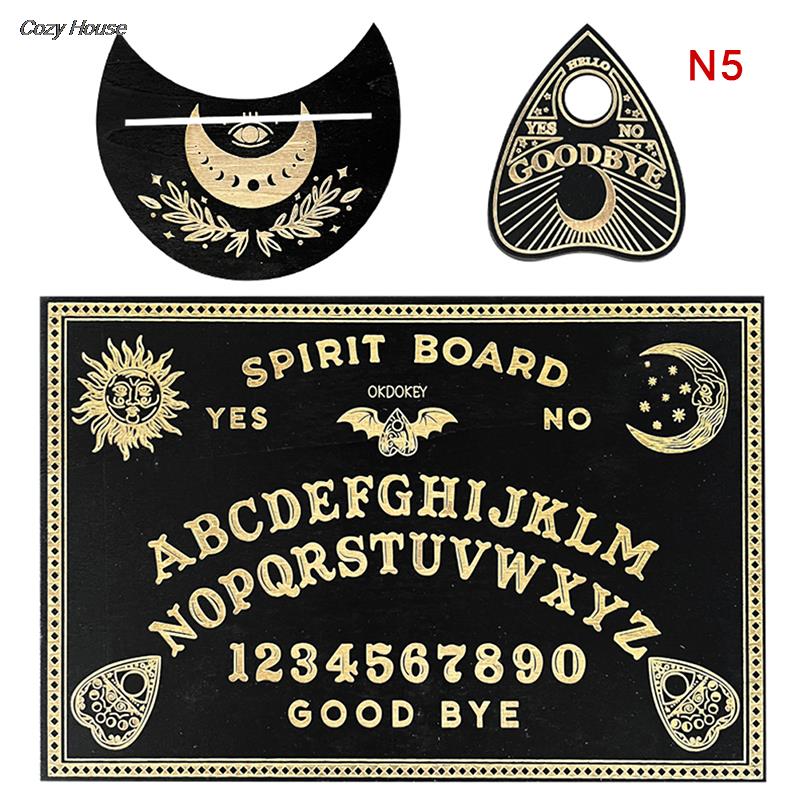 Holz Weissagung Pendel Board graviert Magic Board Ouija Board meta physische Nachricht