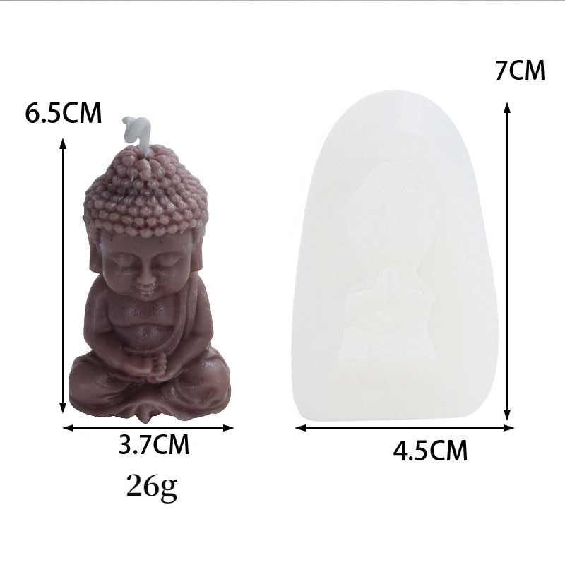 Buddha Kerze Silikonform 3D Buddha