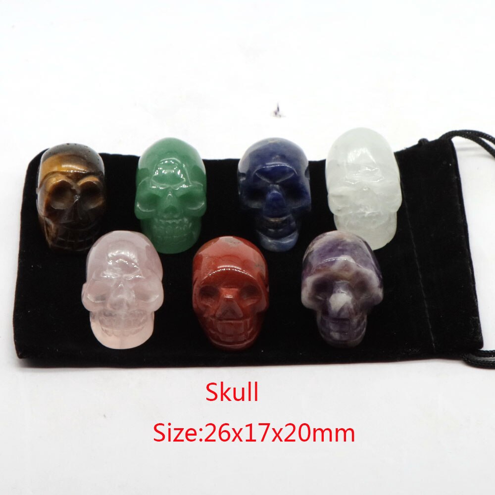 Natursteine 7 Chakra Punkt Reiki Heilung Kristall, Quarz Mineral Ornament Sammlung Home Edelstein Dekoration, Handwerk Dekor Geschenk