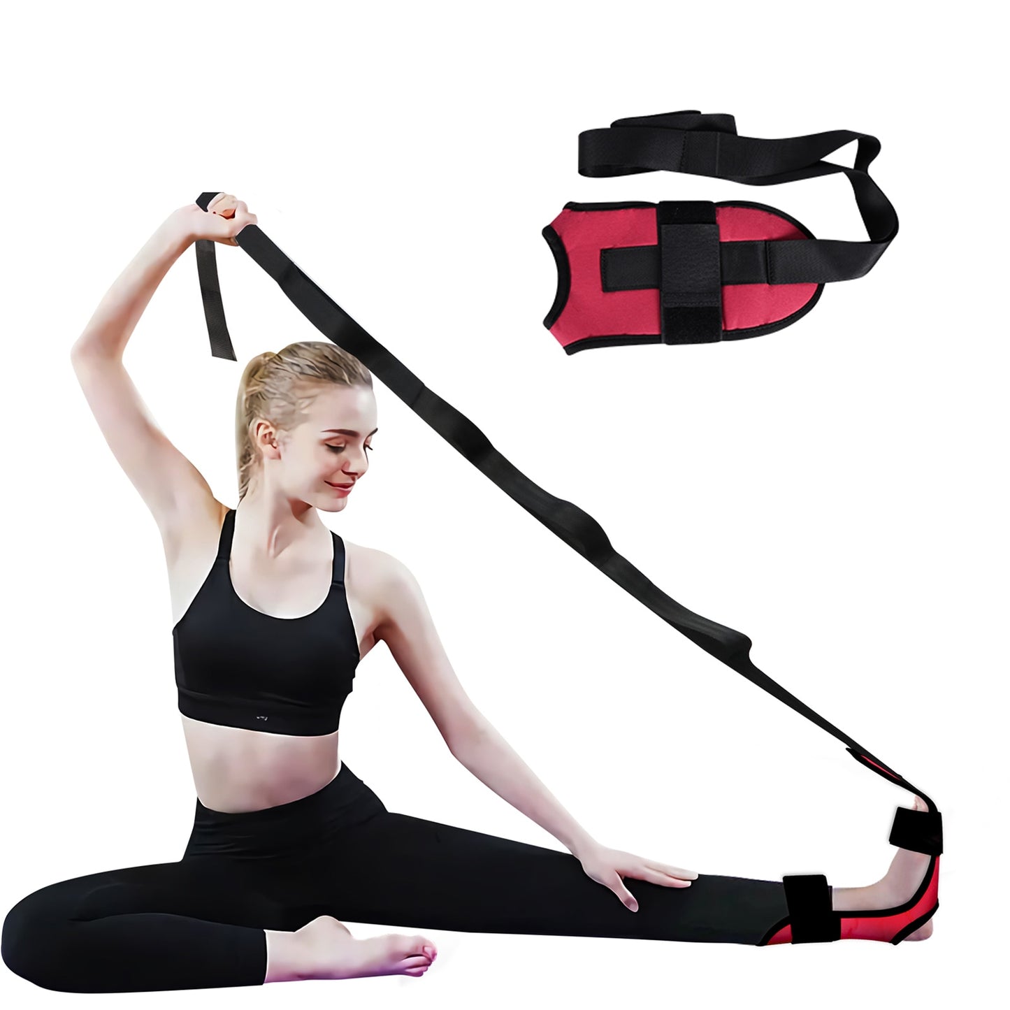 Fascia Stretcher Finally Flexible Again Yoga Strap Belt Trainning And Exercise Stroke Hemiplegia Rehabilitation Leg Stretcher