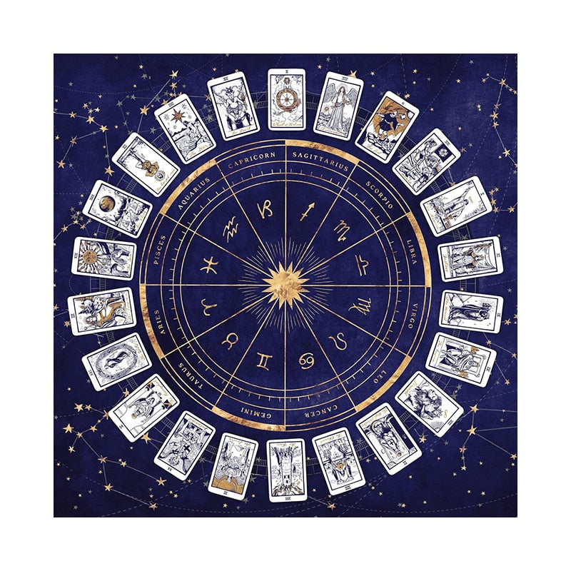 Sternzeichen Astrologie Astrologie Diagramm,Tarot Lesen Tarot Tischdecke