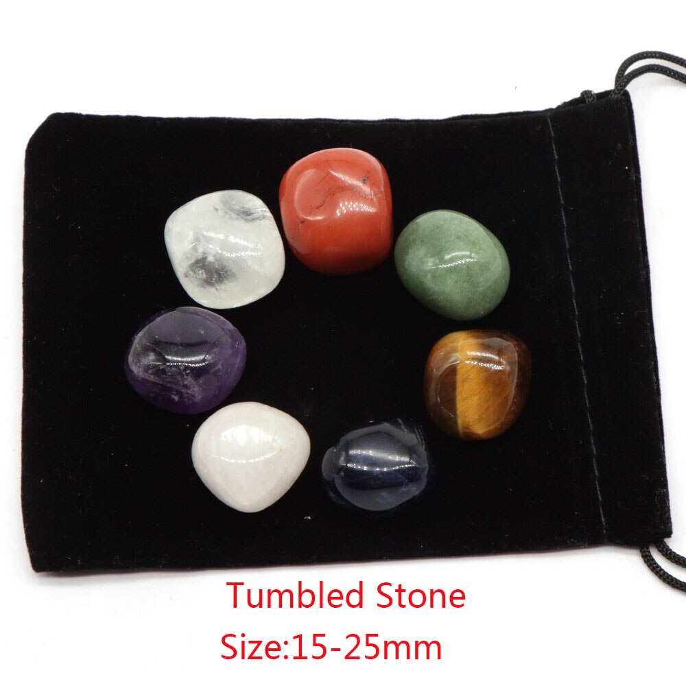 Natursteine 7 Chakra Punkt Reiki Heilung Kristall, Quarz Mineral Ornament Sammlung Home Edelstein Dekoration, Handwerk Dekor Geschenk