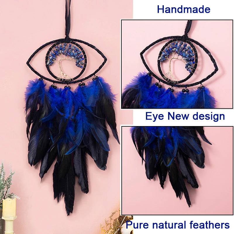 Dream Catcher Wohnkultur Schwarz Dreamcatcher, skandinavisches Dekor, Boho Wand, Hannig Ornament Geschenk