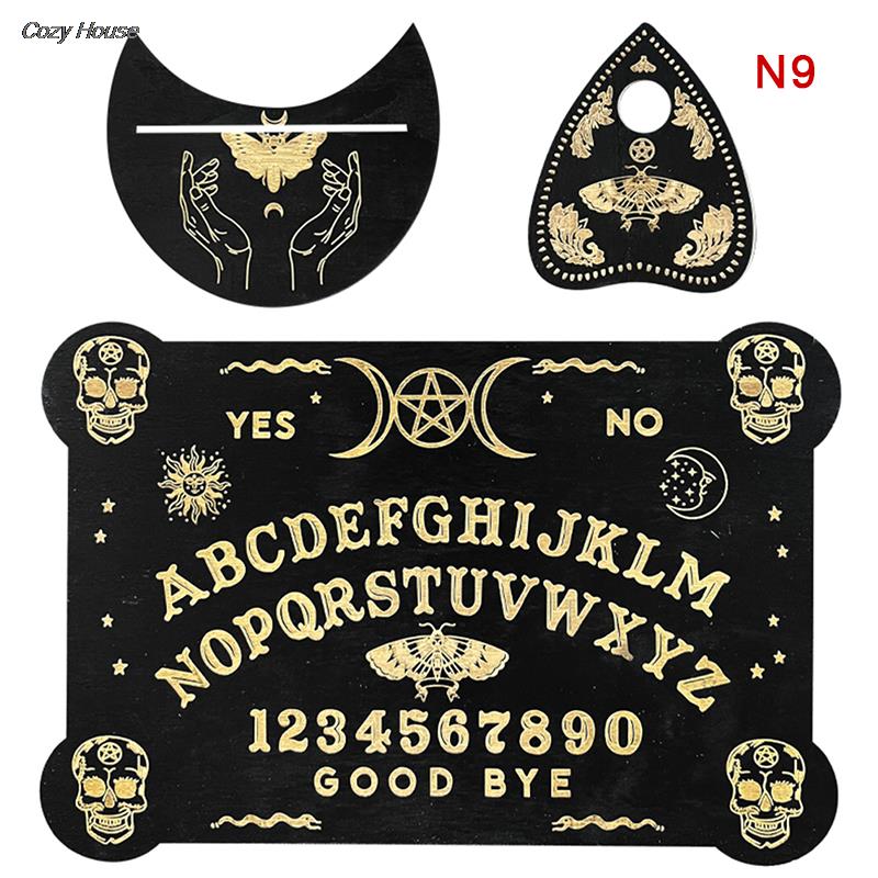 Holz Weissagung Pendel Board graviert Magic Board Ouija Board meta physische Nachricht