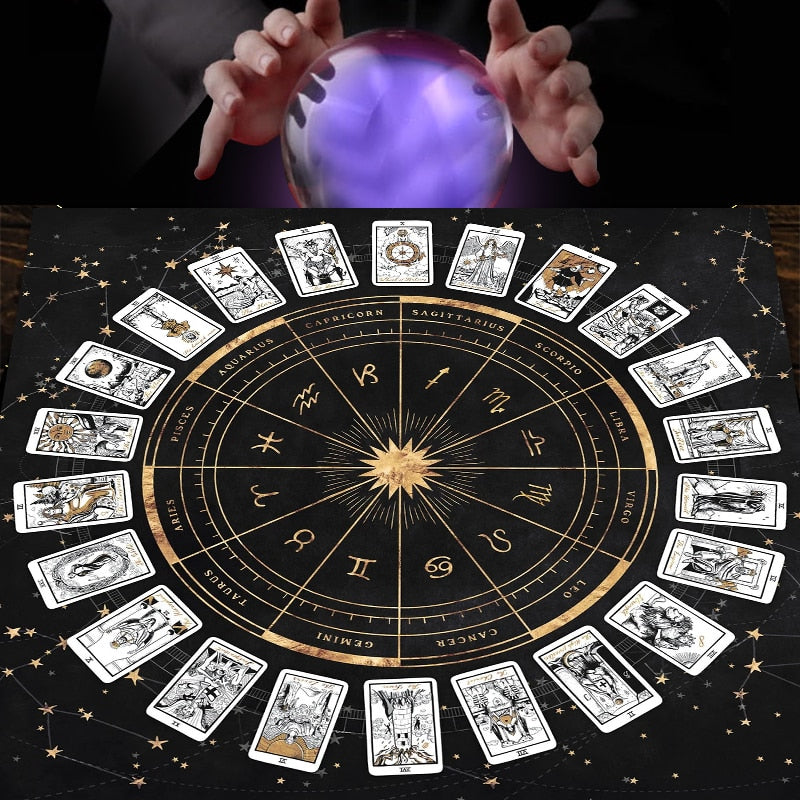 Sternzeichen Astrologie Astrologie Diagramm,Tarot Lesen Tarot Tischdecke