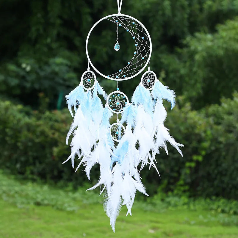 Handmade Dream Catcher Chimes Home Hängen Handwerk LED Geschenk Dreamcatcher Ornament Auto Hängen Schlafzimmer Wind Dekoration