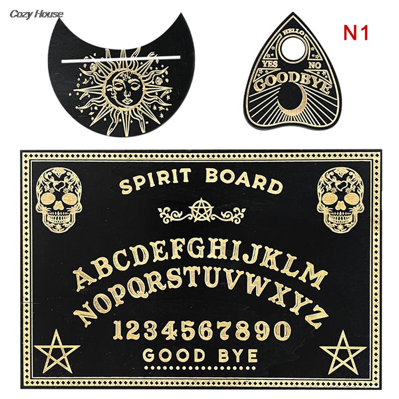 Holz Weissagung Pendel Board graviert Magic Board Ouija Board meta physische Nachricht