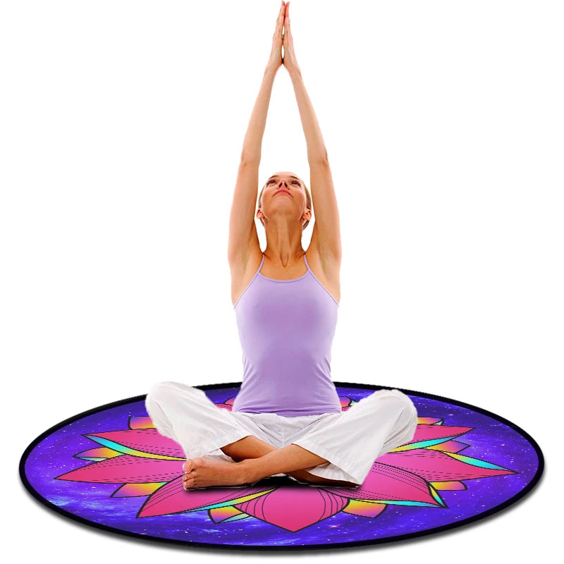 Flower Of Life Yoga Meditation Mat Lotus Mandala