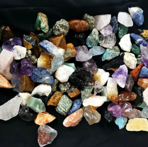 Bunte Rohkristallsteine