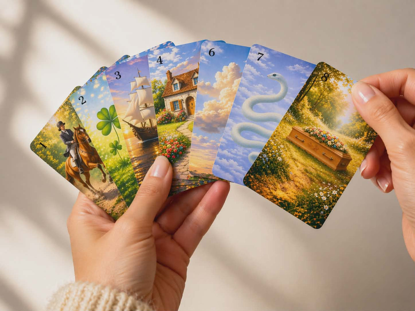 Zauberhaftes Lenormand Kartendeck 56 Karten
