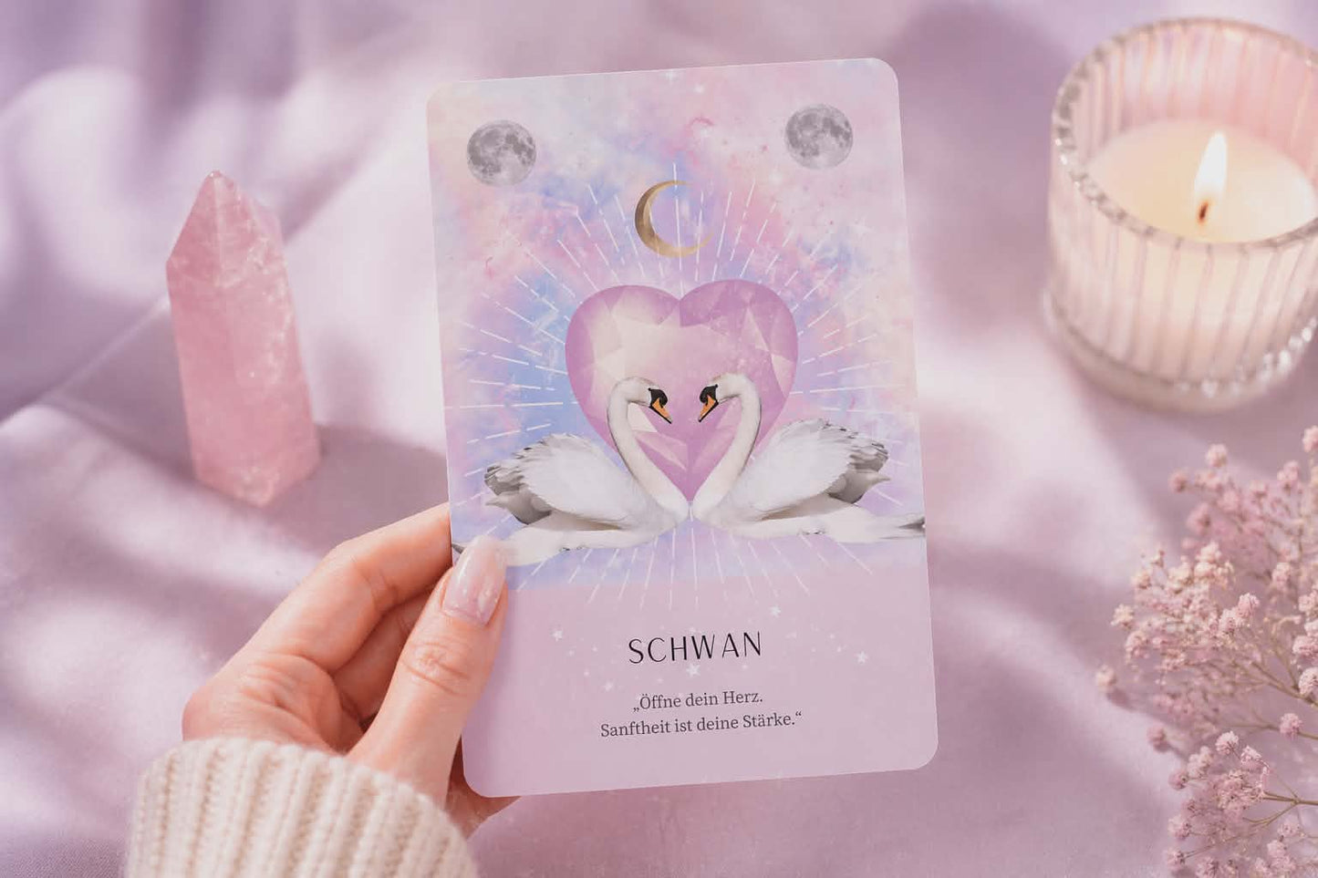 Krafttierkarten Deck „Herzensweisheiten der Krafttiere“ – 44 Karten, spirituelle Orakelkarten, Intuition stärken