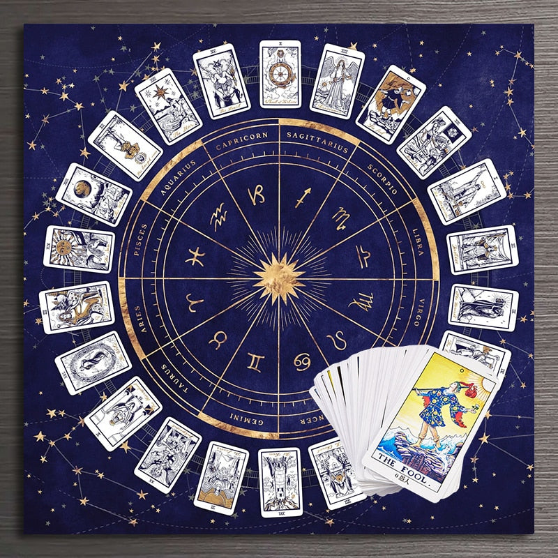 Sternzeichen Astrologie Astrologie Diagramm,Tarot Lesen Tarot Tischdecke